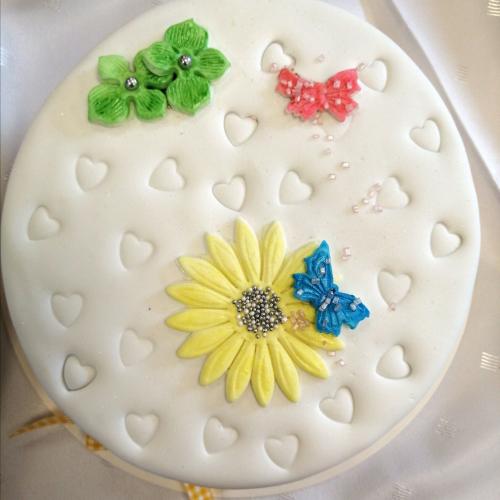 Fondanttorte Sonnenblume 