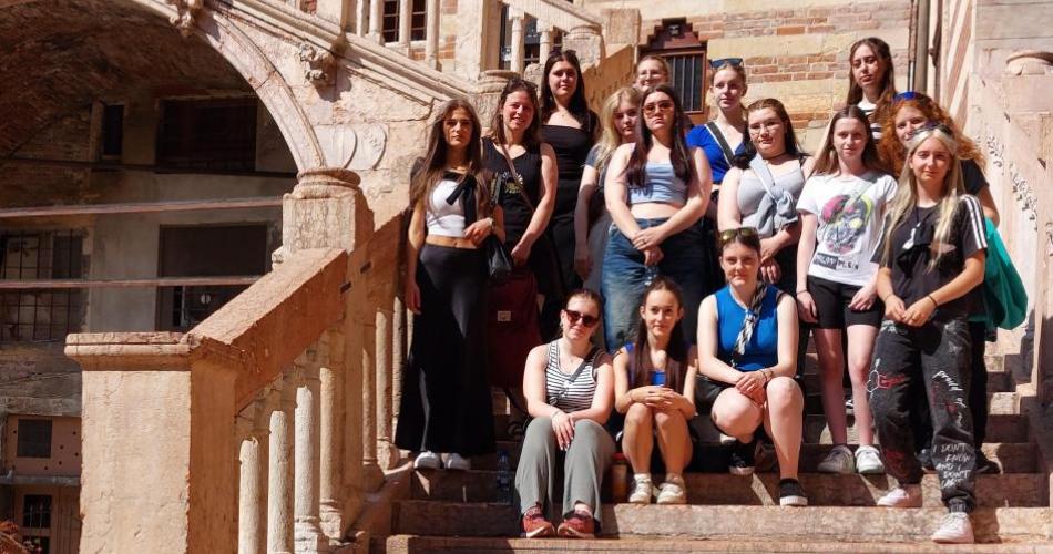 Klassenfoto in Verona