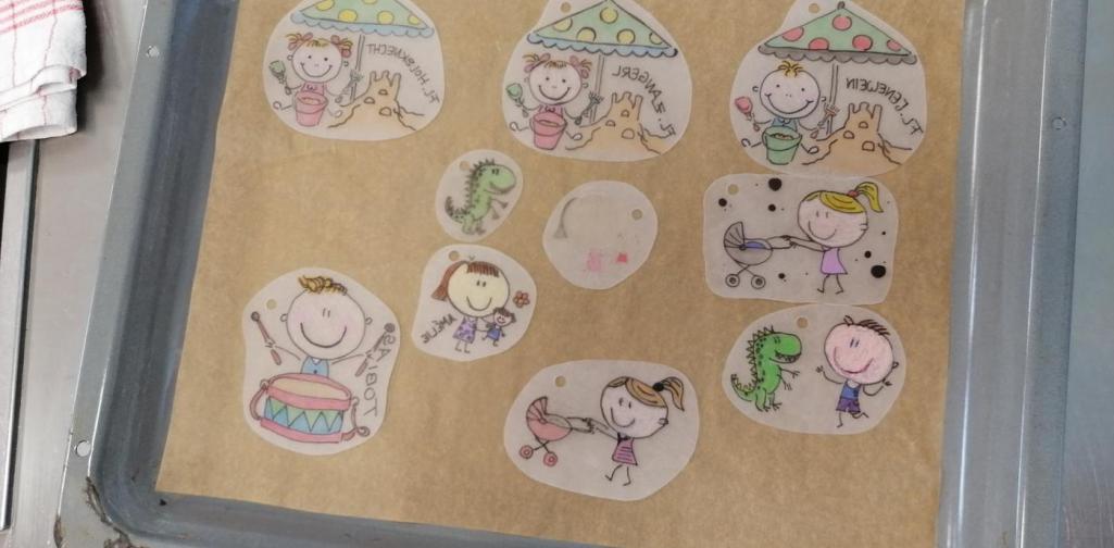 Schrumpffolie - Schlüsselangänger - Kinder